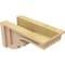 Ekena Millwork 6"W x 12"D x 6"H Wide Highland Rough Cedar Woodgrain TimberThane Corbel, Primed Tan CORUR06X12X06HLDRCPR - alternate 3